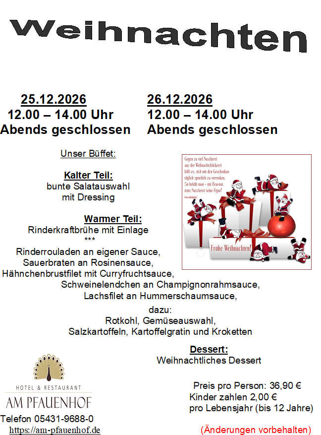 Weihnachten 2026